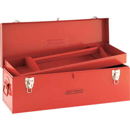 Coffre &agrave; outils, 10-3/4" P x 25-1/2" la x 10" h, Rouge Distribution Jean Lapalme
