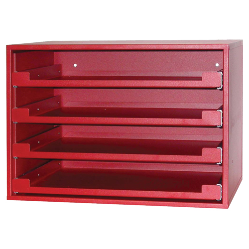 Compartment Rack, 15" D x 21" W x 15" H, Red Distribution Jean Lapalme