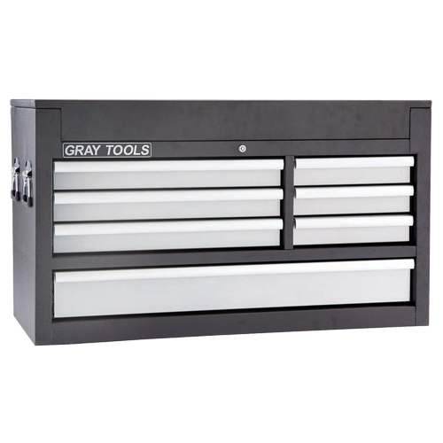 Top Chest - 7 Drawers, 41-1/2" W, 7 Drawers, Black Distribution Jean Lapalme