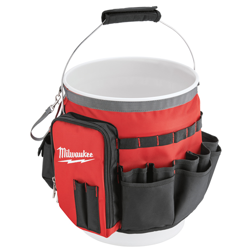 Bucket Organizer Bag, 10" L x 10" W x 13-1/2" H, Nylon, Red Distribution Jean Lapalme