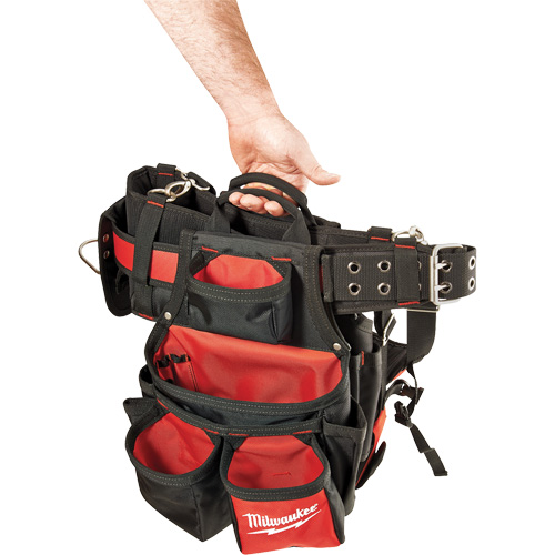 Contractor Work Belt With  Suspension Rig, Nylon, Black Distribution Jean Lapalme