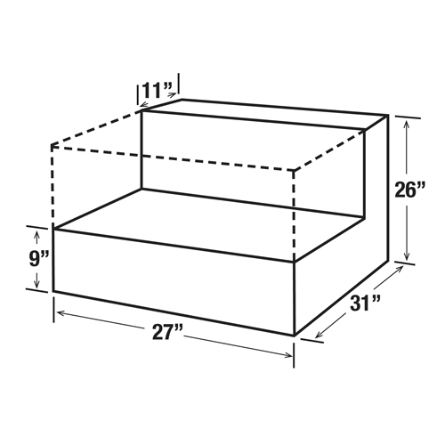 Steel Fuel Transfer Tank, Steel, 48 gal. Capacity, White Distribution Jean Lapalme