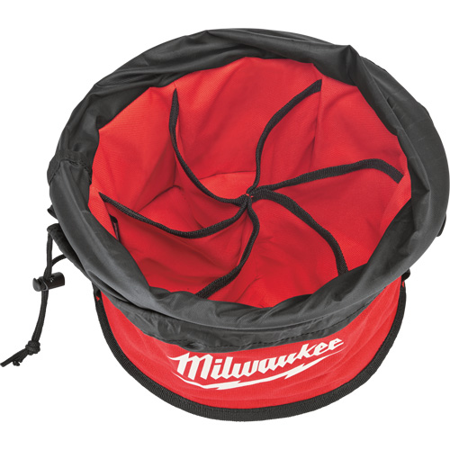 Parachute Organizer Bag, 11-4/5" L x 11-4/5" W x 11" H, Nylon, Black/Red Distribution Jean Lapalme