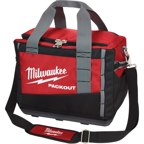 Sacs &agrave; outils Packout, Nylon balistique, 2 pochettes, Noir/Rouge Distribution Jean Lapalme