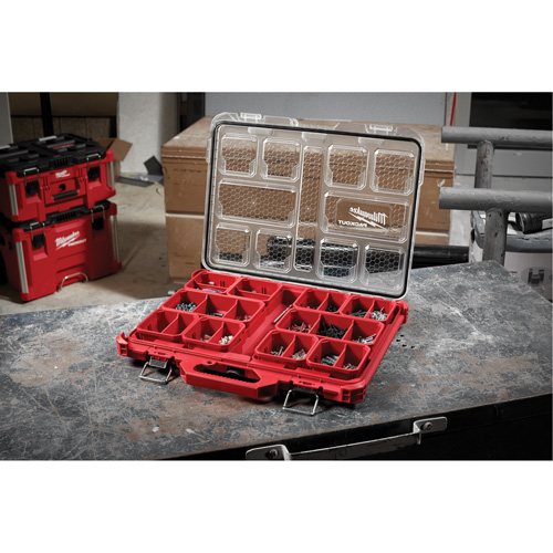 Organisateur profil&eacute; Packout, 19-3/4" x 16-2/5" x 2-1/2", Noir/Rouge Distribution Jean Lapalme