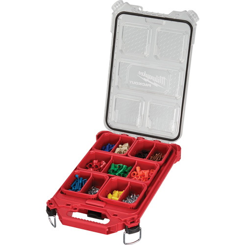 Organisateur profil&eacute; et compact Packout, 16-2/5" x 9-3/4" x 2-1/2", Noir/Rouge Distribution Jean Lapalme
