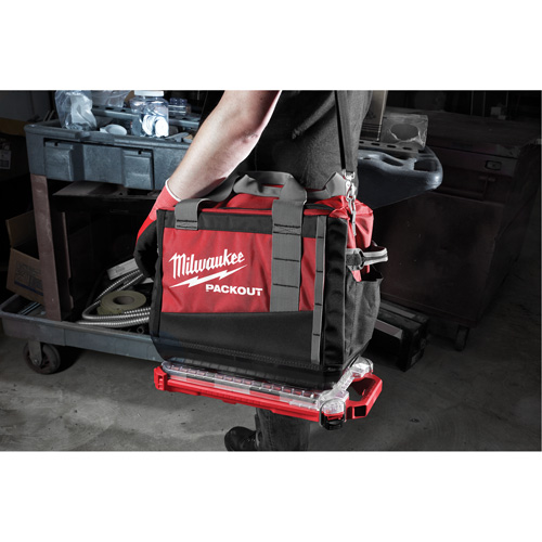 Organisateur profil&eacute; et compact Packout, 16-2/5" x 9-3/4" x 2-1/2", Noir/Rouge Distribution Jean Lapalme
