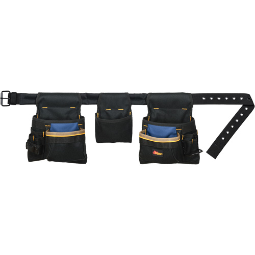 Deluxe Tool Belt Combo, Polyester, Black Distribution Jean Lapalme