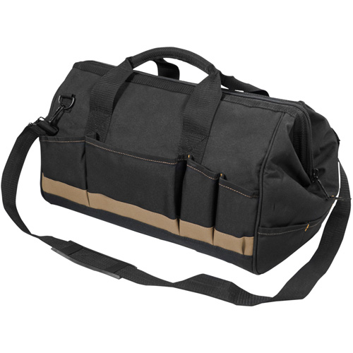 Sac &agrave; outils MEGAMOUTH, Polyester, 25 pochettes, Noir Distribution Jean Lapalme
