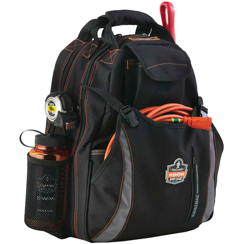 Arsenal&reg; 5843 Tool Backpack, 13-1/2" L x 8-1/2" W, Black, Polyester Distribution Jean Lapalme