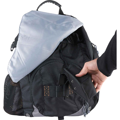 Arsenal&reg; 5143 Tool Backpack, 15" L x 8" W, Black, Polyester Distribution Jean Lapalme
