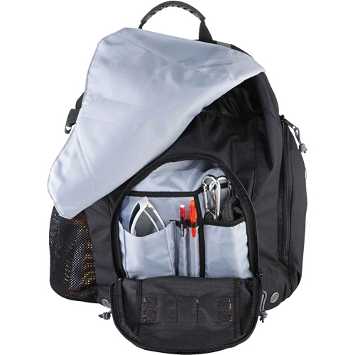 Arsenal&reg; 5143 Tool Backpack, 15" L x 8" W, Black, Polyester Distribution Jean Lapalme