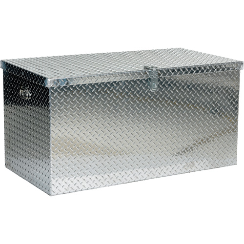 Boîte &agrave; outils portative en t&ocirc;le larm&eacute;e d'aluminium, 25-1/16" P x 49-1/4" la x 24" h, Argent Distribution Jean Lapalme