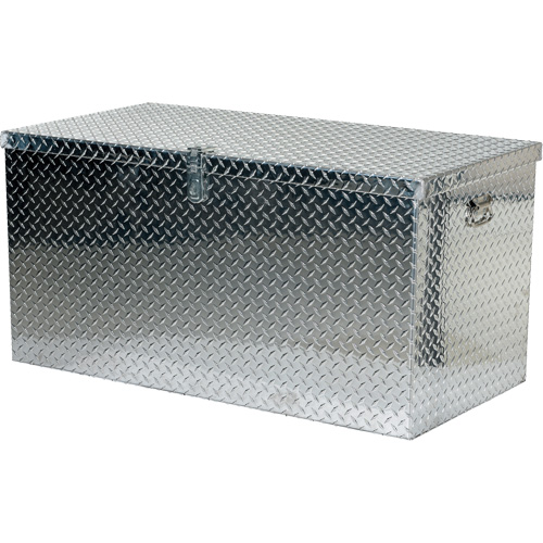 Boîte &agrave; outils portative en t&ocirc;le larm&eacute;e d'aluminium, 25-1/16" P x 49-1/4" la x 24" h, Argent Distribution Jean Lapalme