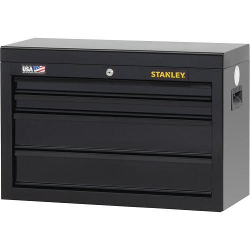 100 Series Tool Chest, 26" W, 4 Drawers, Black Distribution Jean Lapalme