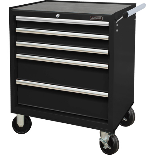 Chariot &agrave; outils industriel, 5 tiroirs, 27" la x 18-3/4" p x 31-1/2" h, Noir Distribution Jean Lapalme