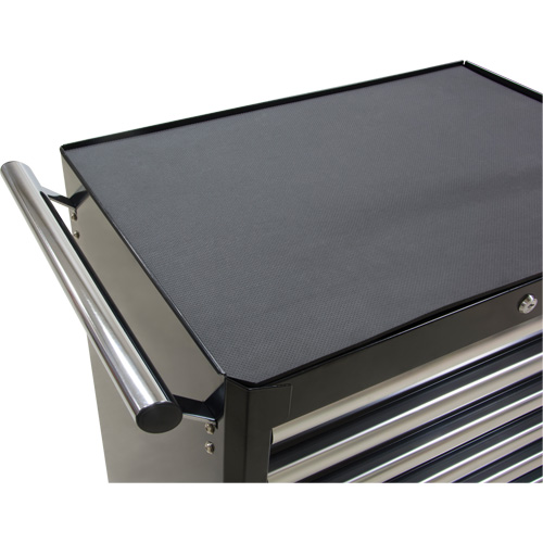 Industrial Tool Cart, 7 Drawers, 27" W x 18-3/4" D x 39" H, Black Distribution Jean Lapalme