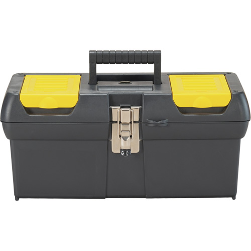 Coffre &agrave; outils avec plateau de s&eacute;rie 2000, 16" la x 7-1/10" p x 8-1/10" h, Noir/Jaune Distribution Jean Lapalme
