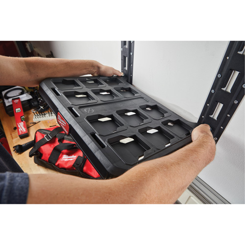 E-Track vertical pour tablettes de rayonnage Packout Distribution Jean Lapalme