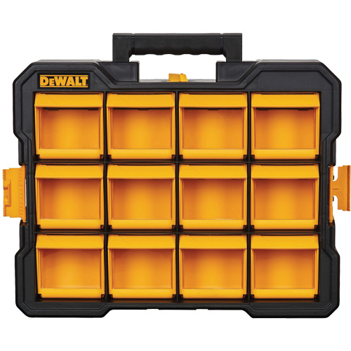 Organisateur Flip-Bin, 3-7/8" la x 17-3/4" p x 13-7/8" h, Noir/Jaune Distribution Jean Lapalme