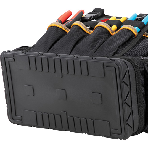 Molded Base Tool Backpack, 18" L x 13" W, Black/Blue, Ballistic/Polyester Distribution Jean Lapalme