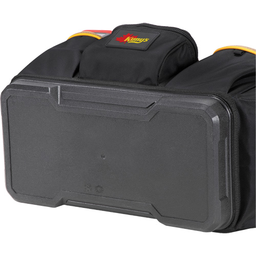 Molded Base Open-Top Tool Box, Ballistic Polyester, 17 Pockets, Black/Blue Distribution Jean Lapalme