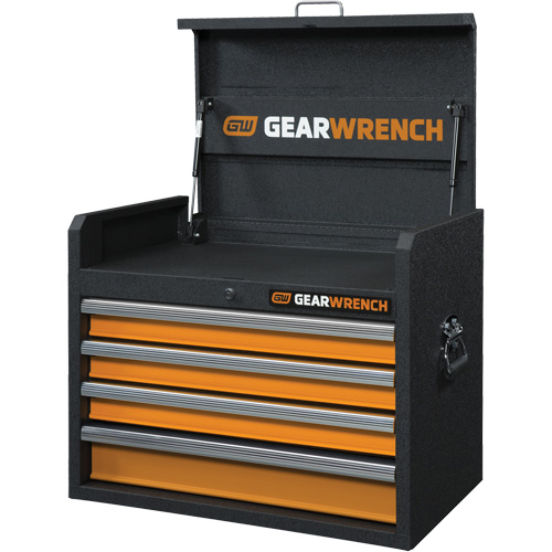 Coffre &agrave; outils de s&eacute;rie GSX, 26" la, 4 tiroirs, Noir/Orange Distribution Jean Lapalme