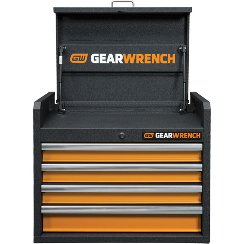 Coffre &agrave; outils de s&eacute;rie GSX, 26" la, 4 tiroirs, Noir/Orange Distribution Jean Lapalme