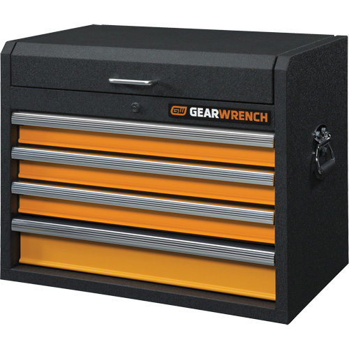 Coffre &agrave; outils de s&eacute;rie GSX, 26" la, 4 tiroirs, Noir/Orange Distribution Jean Lapalme