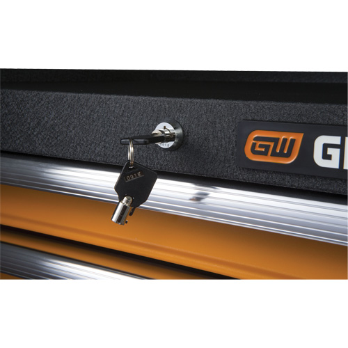 Coffre &agrave; outils de s&eacute;rie GSX, 26" la, 4 tiroirs, Noir/Orange Distribution Jean Lapalme
