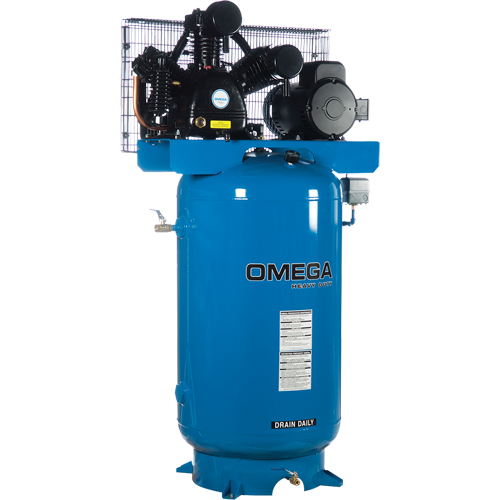 Industrial Series Air Compressors - Horizontal Compressor - Two Stages, 66.6 Gal. (80 US Gal) Distribution Jean Lapalme