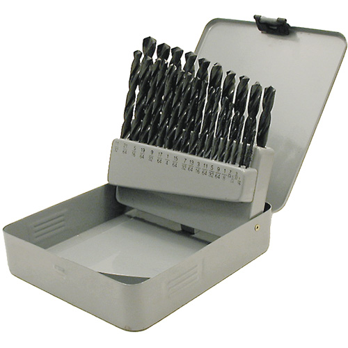 JET-KUT&reg; Black Oxide Drill Bit Set, 29 Pieces, High Speed Steel Distribution Jean Lapalme