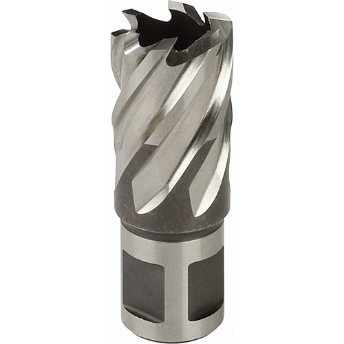 Fraise annulaire, Diam&egrave;tre de 3/4", Acier rapide, Profondeur de la coupe de 3", Tige 3/4" Distribution Jean Lapalme