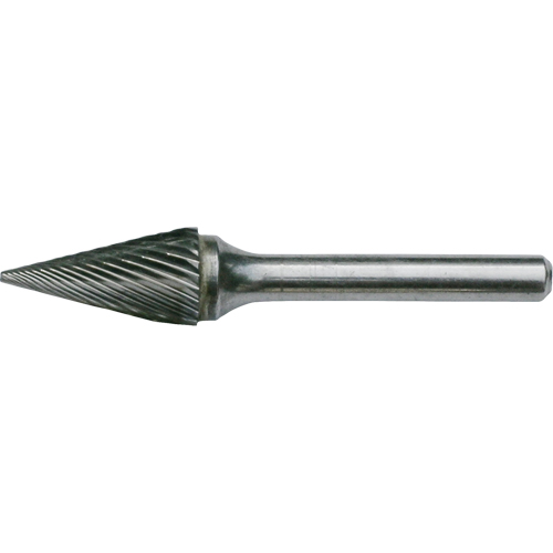 Fraises au carbure solide - Forme conique pointue CLEVELAND, SM-42, 1/8" dia., 1/8" Tige, 7/16" Prof. de la coupe Distribution Jean Lapalme
