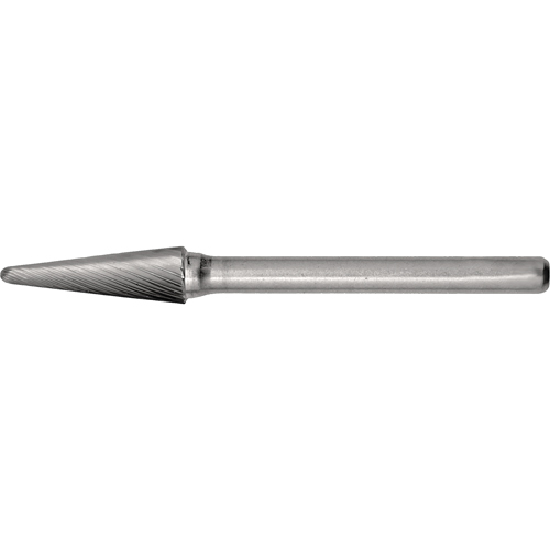 CLEVELAND Solid Carbide Burrs - Taper Shape Radius End 14°, 1/4" Shank Distribution Jean Lapalme