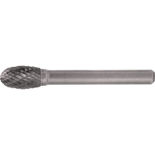 CLEVELAND Solid Carbide Burrs - Oval Shape, SE-5, 1/2" Dia., 1/4" Shank, 7/8" Depth of Cut Distribution Jean Lapalme