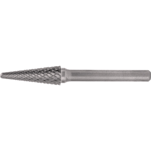 CLEVELAND Solid Carbide Burrs - Taper Shape Radius End 14°, 1/4" Shank Distribution Jean Lapalme