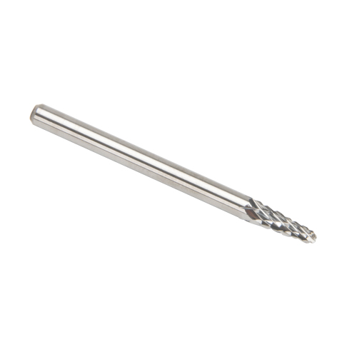 CLEVELAND Solid Carbide Burrs - Taper Shape Radius End 14°, 1/8" Shank Distribution Jean Lapalme