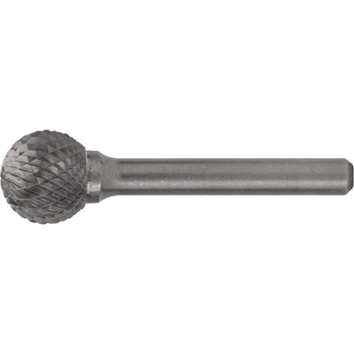 CLEVELAND Solid Carbide Burrs - Ball Shape, 1/2" Dia., 1/4" Shank Distribution Jean Lapalme