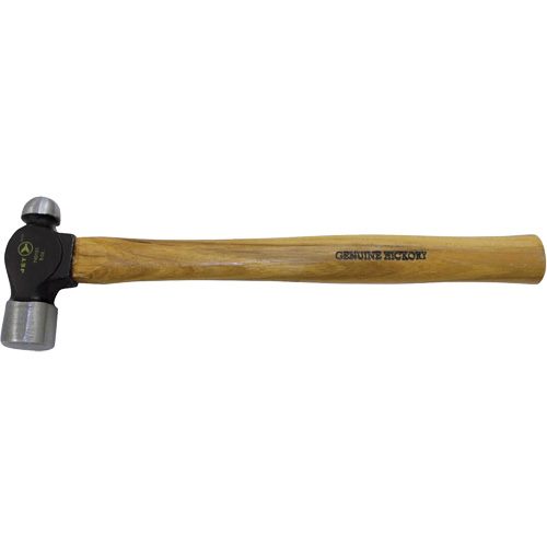 Heavy-Duty Hickory Handle Ball Pein Hammer, 24 oz. Head Weight, Plain Face, Wood Handle Distribution Jean Lapalme