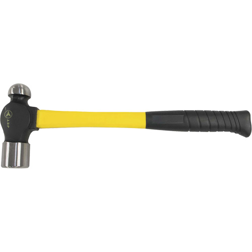 BP-16F Marteau &agrave; panne ronde &agrave; manche en fibre de verre, Poids de la t&ecirc;te 16 oz, Face Ordinaire, Prise Coussin&eacute;e Distribution Jean Lapalme