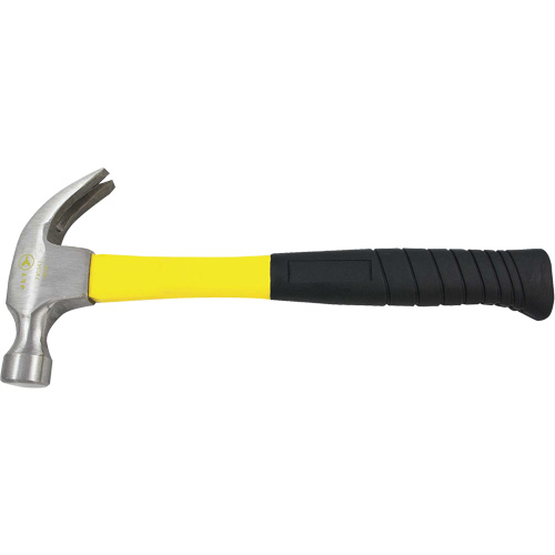 CF16F Marteau &agrave; panne fendue &agrave; manche en fibre de verre, 16 oz, Prise en Coussin&eacute;e Distribution Jean Lapalme