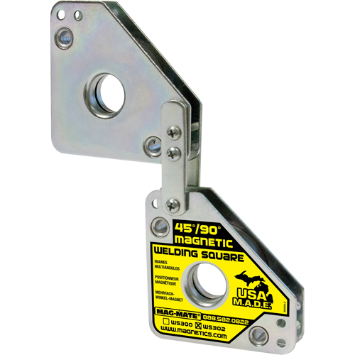 Magnetic Welding Squares, 7-5/8" L x 1-3/8" W x 3-3/4" H, 120 lbs. Distribution Jean Lapalme