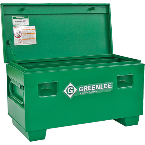 Coffre de chantier, 42" x 20" x 20", Acier, Vert Distribution Jean Lapalme