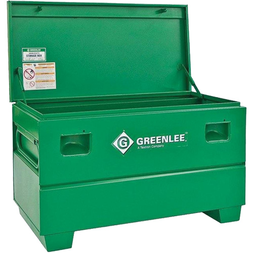 Coffre de chantier, 48" x 24" x 25", Acier, Vert Distribution Jean Lapalme