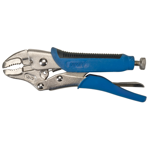 Locking Pliers with Wire Cutter, 5" Length, Curved Jaw Distribution Jean Lapalme