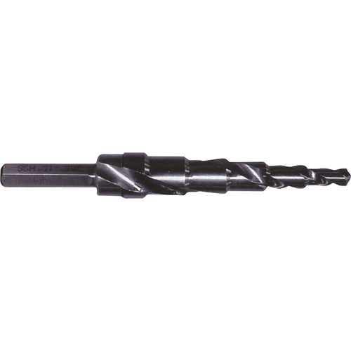 Foret &eacute;tag&eacute; progressif, 1/4" - 3/4", Incr&eacute;ments de 1/16", Acier rapide Distribution Jean Lapalme