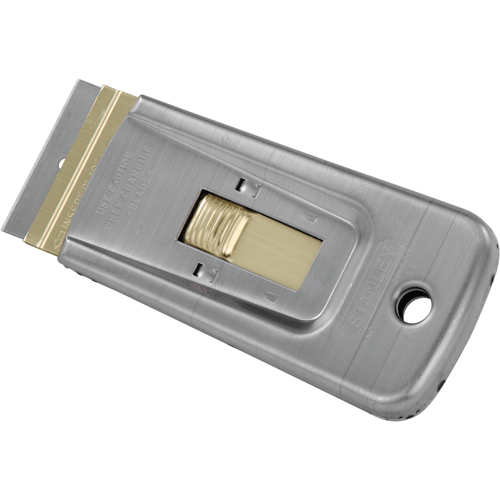 LAME,RASOIR,GRATTOIR,4", Largeur 1-3/4", Manche M&eacute;tal Distribution Jean Lapalme