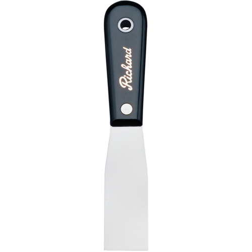 Putty Knife Stiff, Steel Blade, 1-1/4" Wide, Polypropylene Handle Distribution Jean Lapalme
