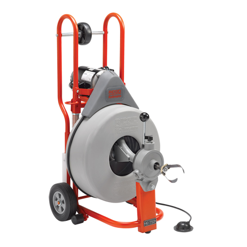 Drum Machine Drain Cleaner K-750, Electric, 3/4" x 100' Distribution Jean Lapalme